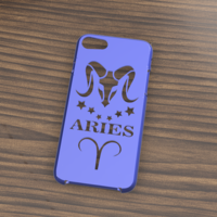 Small CASE IPHONE 7/8 ZODIAC ARIES 3D Printing 304866