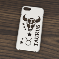Small CASE IPHONE 7/8 TAURUS SIGN 3D Printing 304874