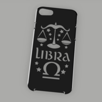 Small CASE IPHONE 7/8 LIBRA SIGN 3D Printing 304936