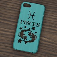 Small CASE IPHONE 7/8 PISCES SIGN 3D Printing 304977
