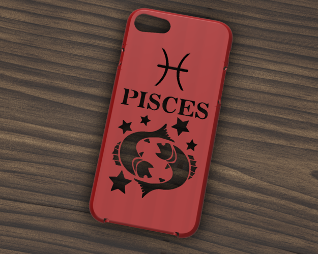 CASE IPHONE 7/8 PISCES SIGN 3D Print 304984