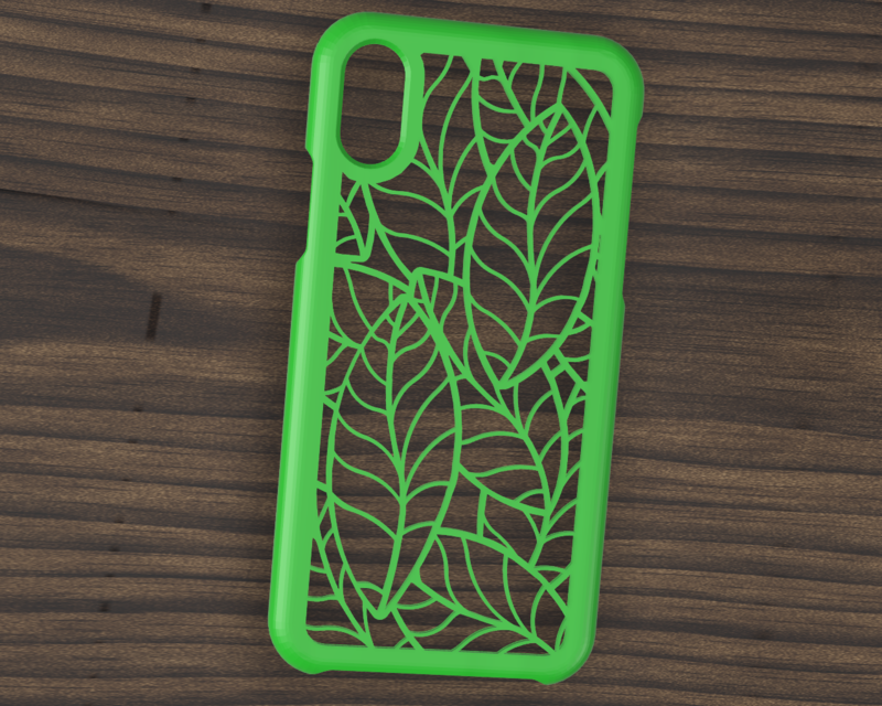 CASE IPHONE X/XS LEAF MOTIF