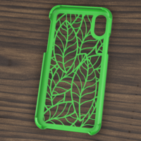 CASE IPHONE X/XS LEAF MOTIF - Thumbnail 2