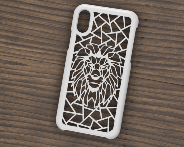 CASE IPHONE X/XS LION 3D Print 305018