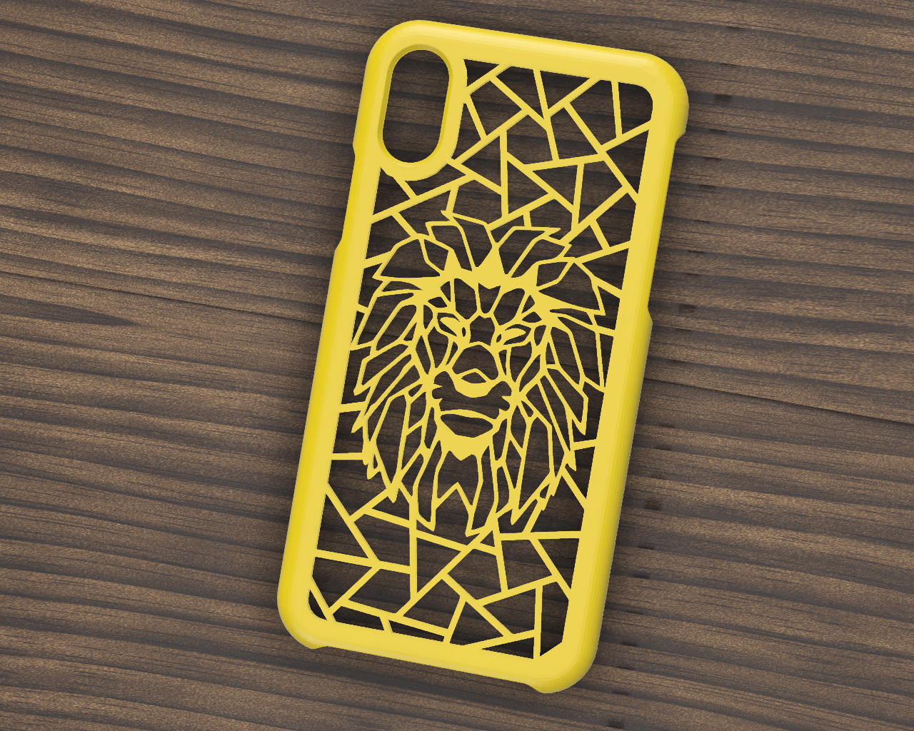 CASE IPHONE X/XS LION 3D Print 305019
