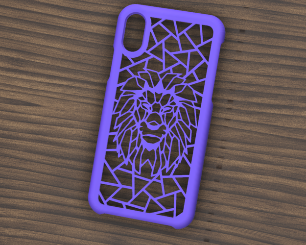 CASE IPHONE X/XS LION 3D Print 305021