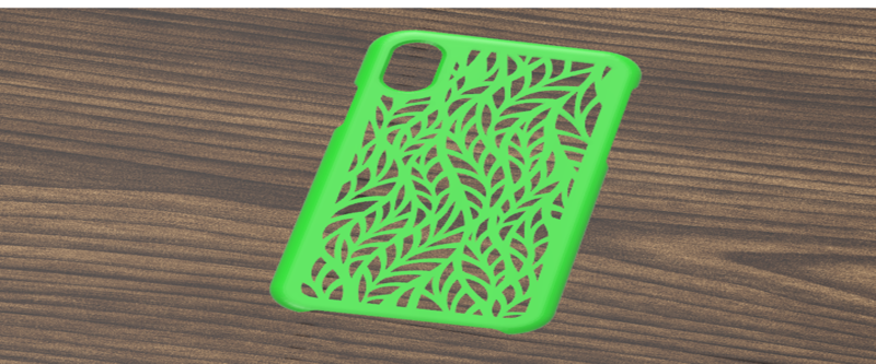 CASE IPHONE X/XS LEAF MOTIF