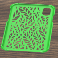 CASE IPHONE X/XS LEAF MOTIF - Thumbnail 2