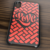 Small CASE IPHONE X/XS LOVE 3D Printing 305038