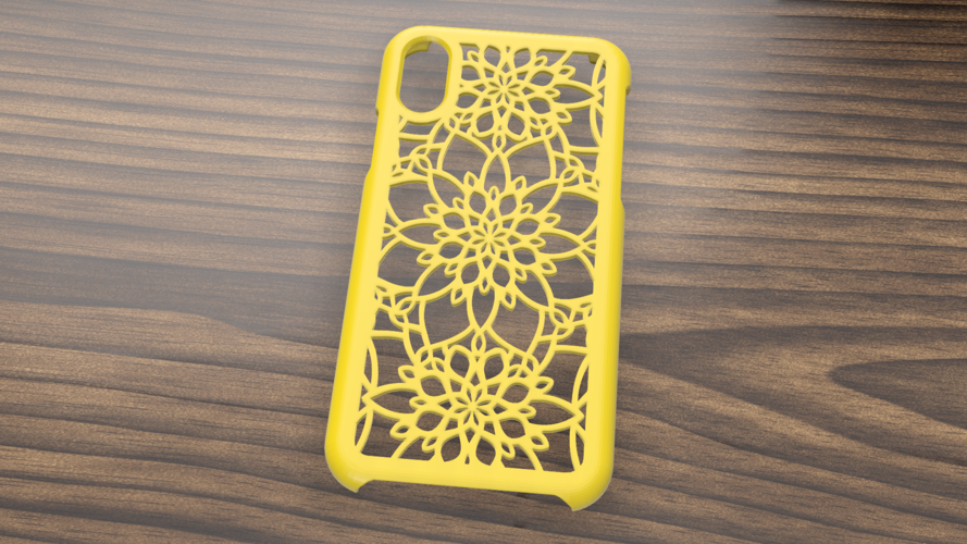 CASE IPHONE X/XS FLOWERS 3D Print 305576