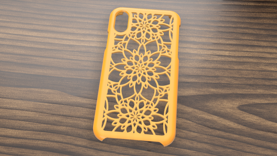 CASE IPHONE X/XS FLOWERS 3D Print 305578