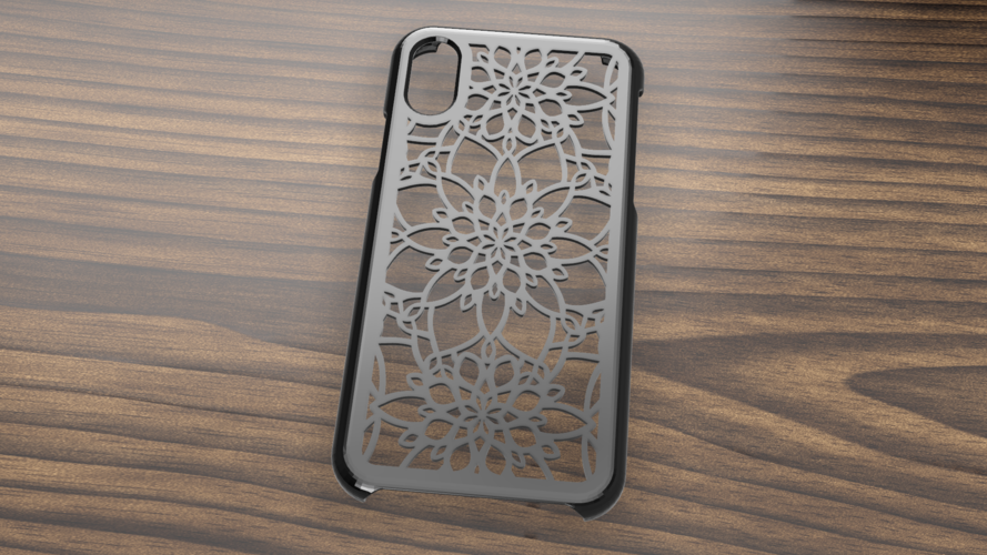 CASE IPHONE X/XS FLOWERS 3D Print 305584