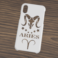 Small CASE IPHONE X/XS ARIES 3D Printing 305682