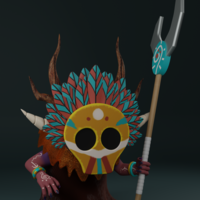 Small VOODOO SHAMAN 3D Printing 305715