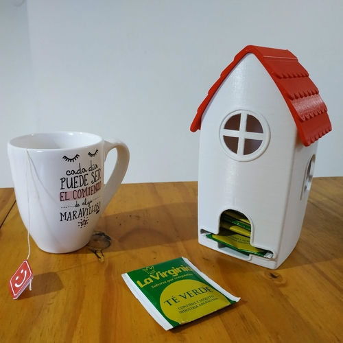 Tea bag dispenser house 3D Print 305725