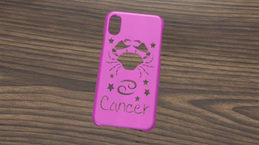 CASE IPHONE X/XS CANCER SIGN 3D Print 305733