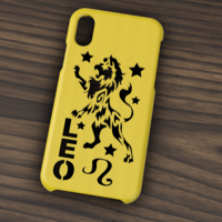 Small CASE IPHONE X/XS LEO SIGN 3D Printing 305736