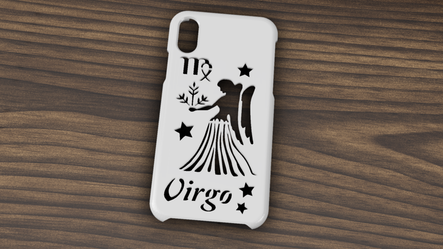 CASE IPHONE X/XS VIRGO SIGN 3D Print 305743