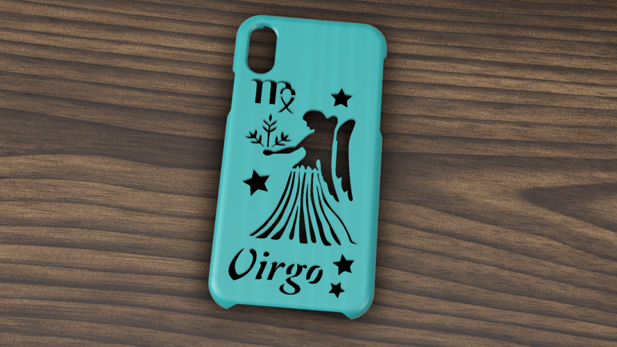 CASE IPHONE X/XS VIRGO SIGN 3D Print 305744