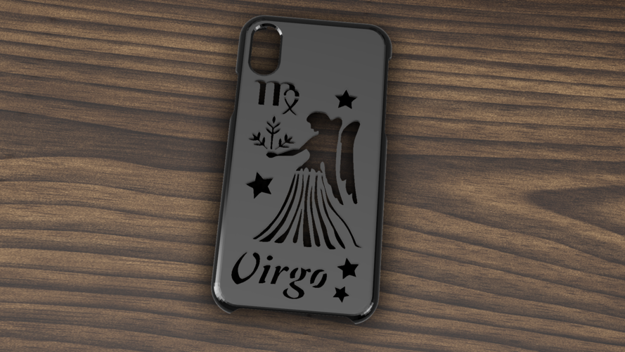 CASE IPHONE X/XS VIRGO SIGN 3D Print 305747