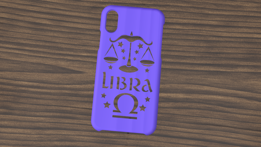 CASE IPHONE X/XS LIBRA SIGN 3D Print 305751