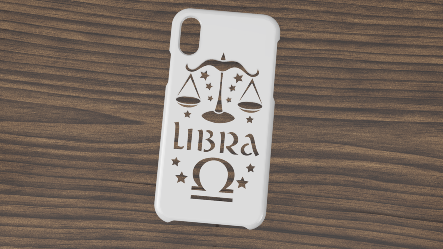 CASE IPHONE X/XS LIBRA SIGN 3D Print 305752
