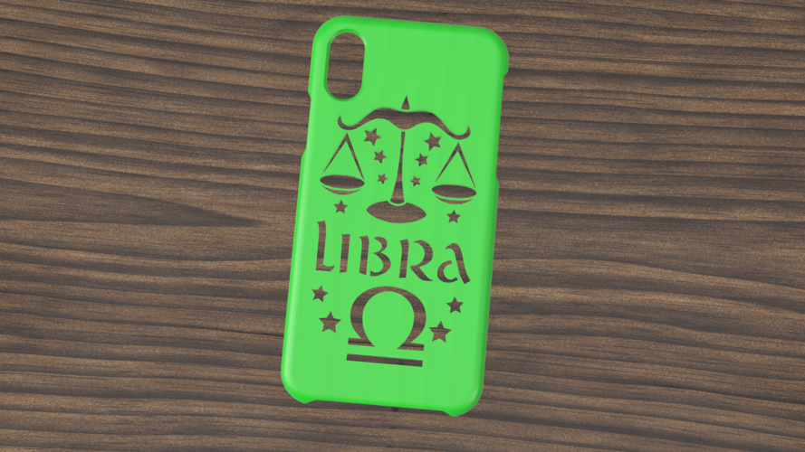 CASE IPHONE X/XS LIBRA SIGN 3D Print 305754
