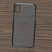CASE IPHONE X/XS SCORPIO SIGN - Thumbnail 2