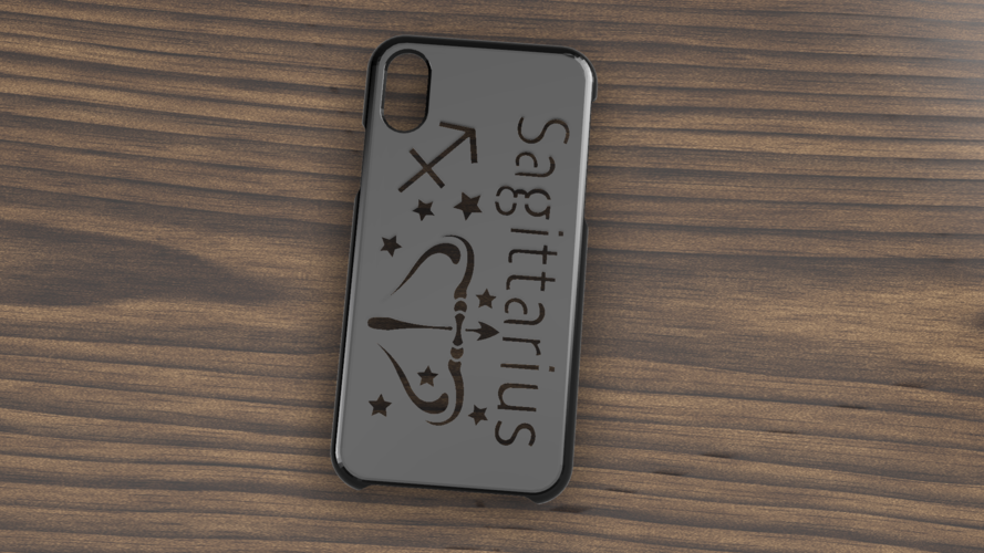 CASE IPHONE X/XS SAGITTARIUS SIGN 3D Print 305767