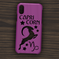 Small CASE IPHONE X/XS CAPRICORN SIGN 3D Printing 305773