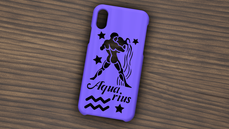 CASE IPHONE X/XS AQUARIUS SIGN