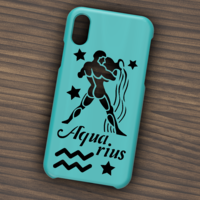 CASE IPHONE X/XS AQUARIUS SIGN - Thumbnail 2
