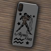 CASE IPHONE X/XS AQUARIUS SIGN - Thumbnail 4