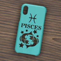 Small CASE IPHONE X/XS PISCES SIGN 3D Printing 305786