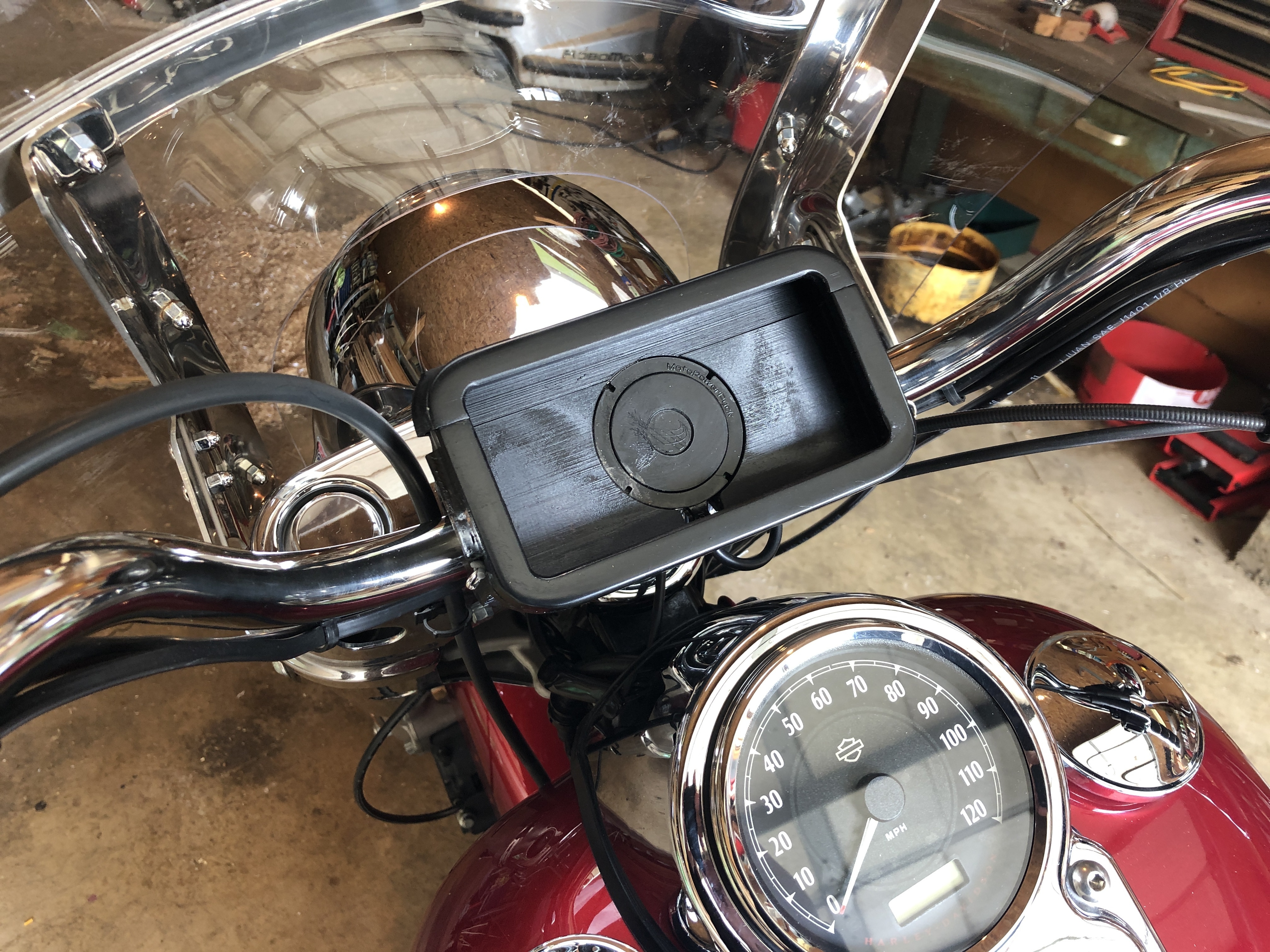 3d printed motorcycle phone mount