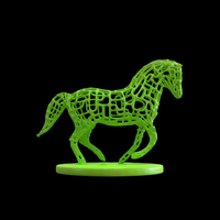 Horse Voronoi wireframe - Thumbnail 1