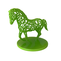 Small Horse Voronoi wireframe 3D Printing 306200