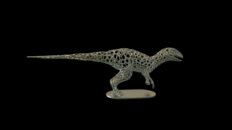 Dinosaur Voronoi wireframe 3D Print 306256