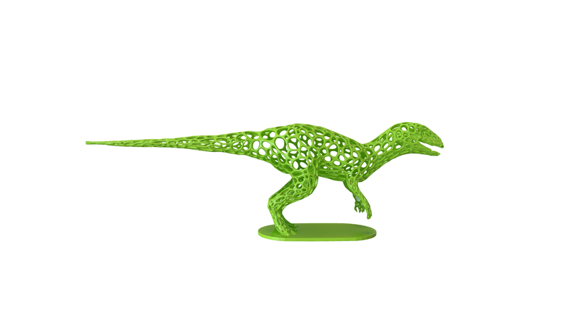 Dinosaur Voronoi wireframe
