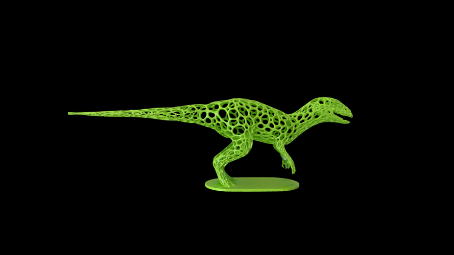 Dinosaur Voronoi wireframe 3D Print 306258