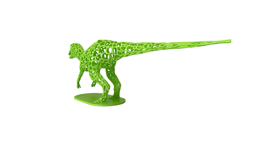 Dinosaur Voronoi wireframe 3D Print 306259