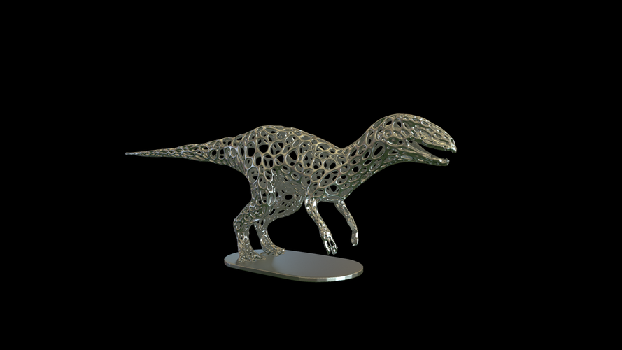 Dinosaur Voronoi wireframe 3D Print 306260