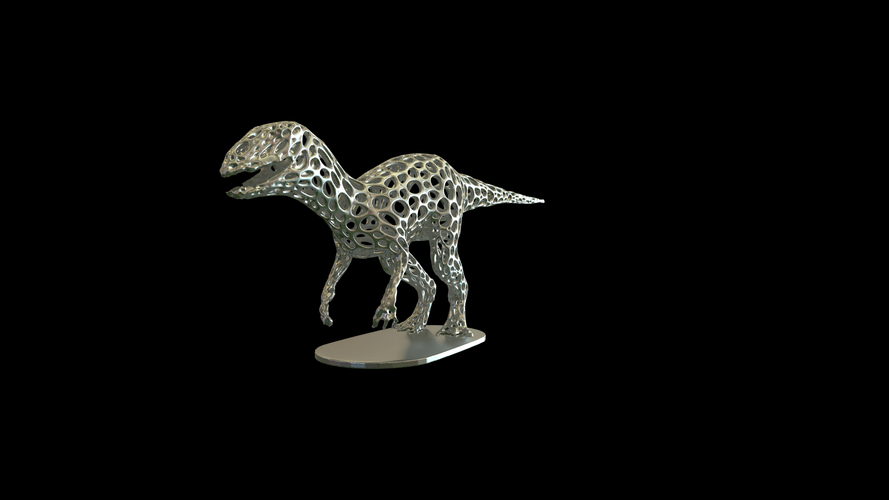 Dinosaur Voronoi wireframe 3D Print 306261