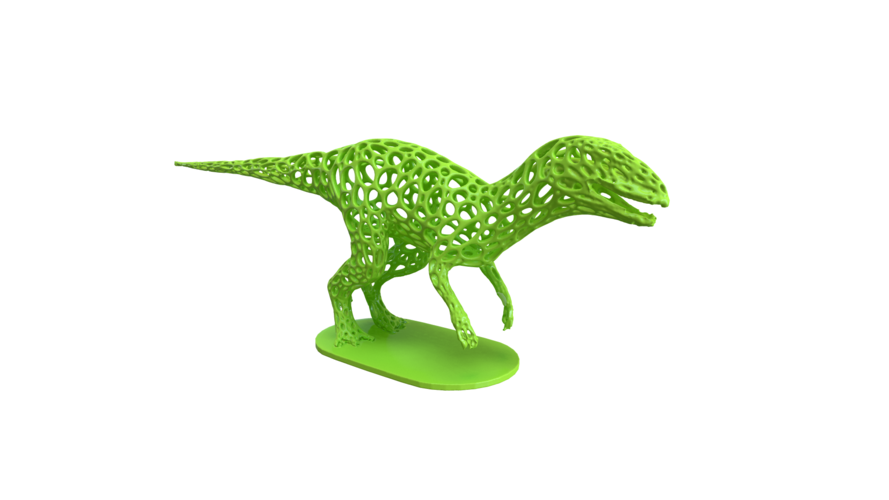 Dinosaur Voronoi wireframe 3D Print 306262