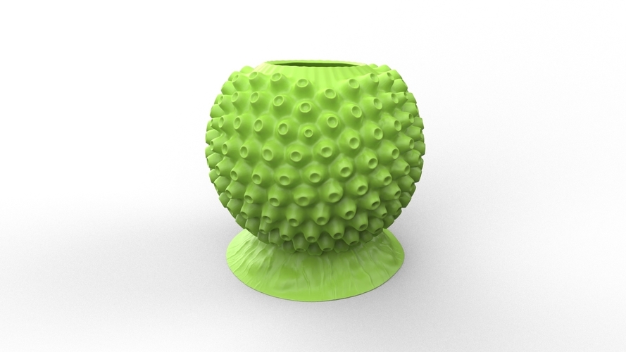 spherical virus pencil stand 3D Print 306381
