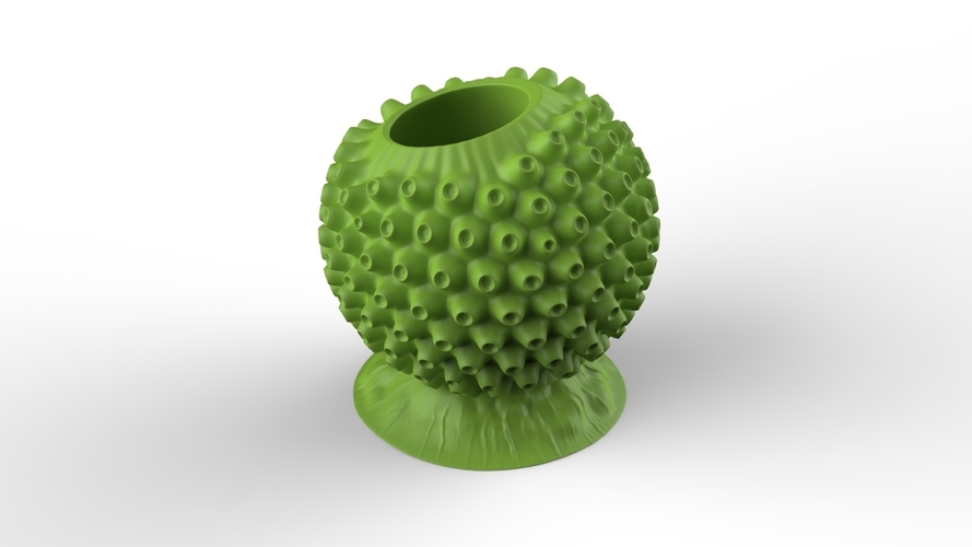 spherical virus pencil stand 3D Print 306382