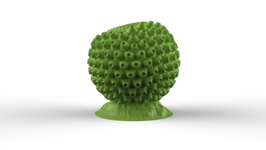 spherical virus pencil stand 3D Print 306384
