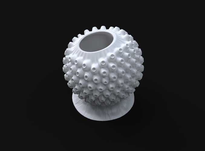 spherical virus pencil stand 3D Print 306388