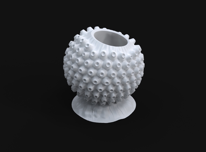 spherical virus pencil stand 3D Print 306389