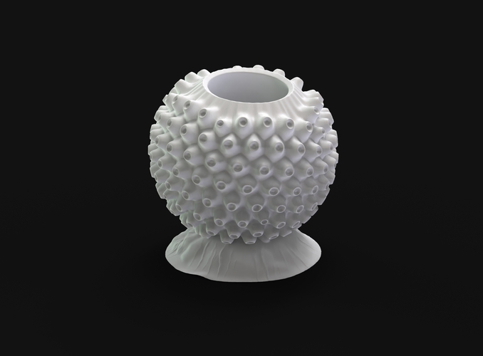 spherical virus pencil stand 3D Print 306390